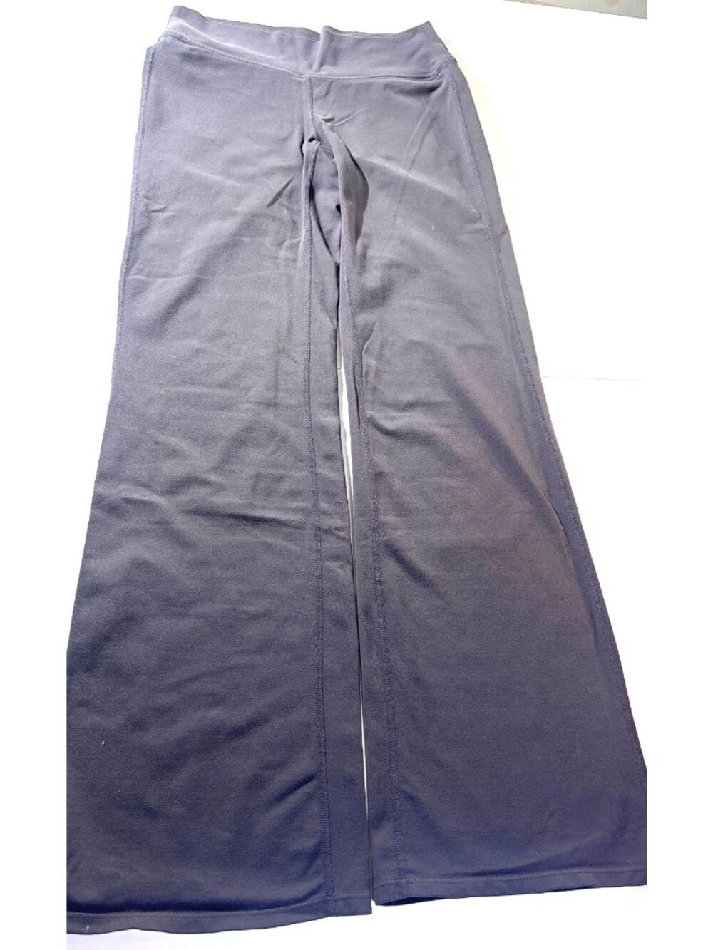 Athleta Gray Wide-Leg Yoga Pants With Back Pockets Size S - Picture 2 of 10